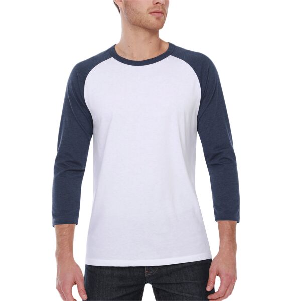 Men's CVC Three-Quarter Sleeve Raglan Thumbnail