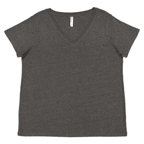 Women's Curvy Collection Fine Jersey V-Neck Tee Thumbnail