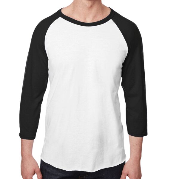 Unisex Three-Quarter Sleeve Raglan T-Shirt Thumbnail