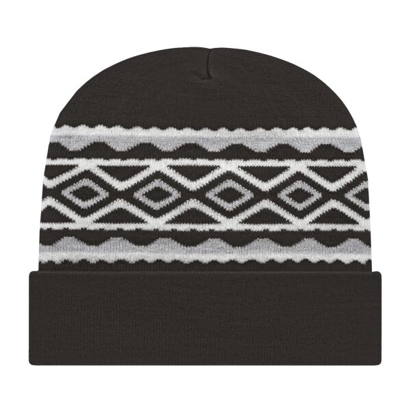 USA- Made Diamond Cuffed Beanie Thumbnail
