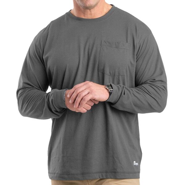 Unisex Performance Long-Sleeve Pocket T-Shirt Thumbnail