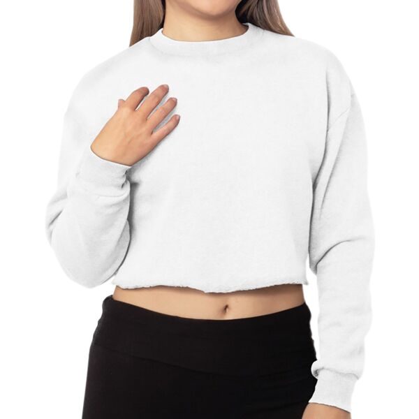 Ladies' USA Made Cropped Crewneck Sweatshirt Thumbnail