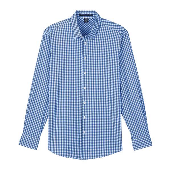 CrownLux Performance® Men's Gingham Shirt Thumbnail
