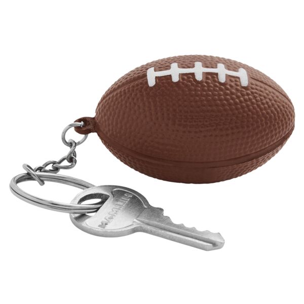 Football Shape Stress Ball Keychain Thumbnail