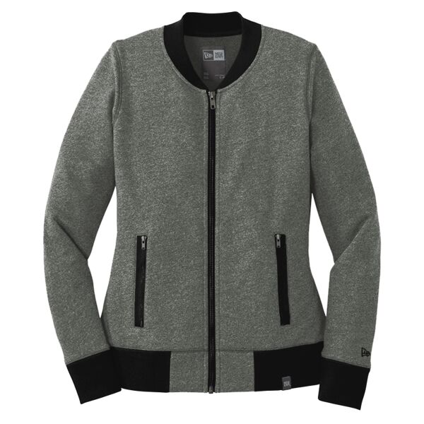 New Era Ladies French Terry Baseball Full Zip Thumbnail