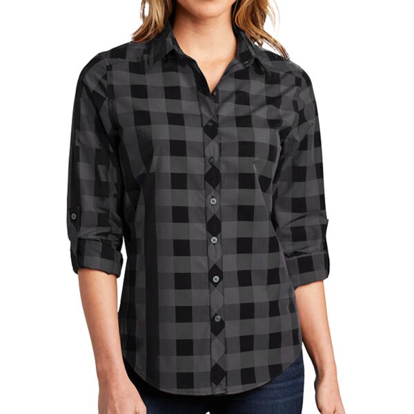 Port Authority Ladies Everyday Plaid Shirt Thumbnail