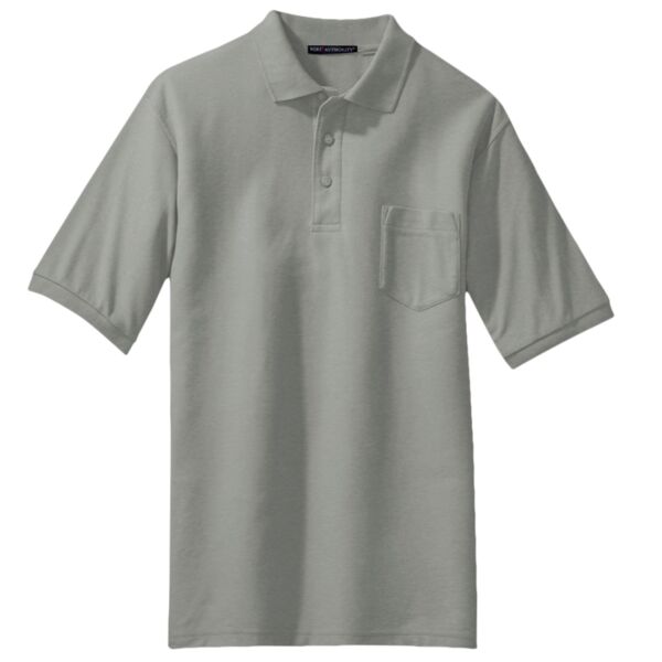 Port Authority Silk Touch Polo with Pocket Thumbnail