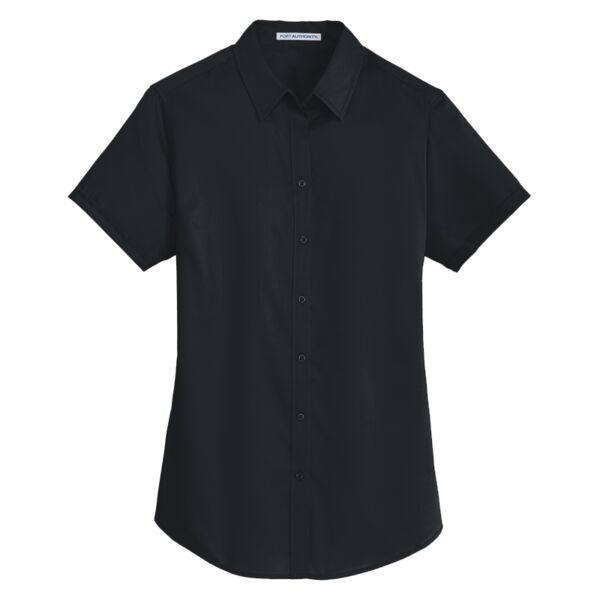 Port Authority Ladies Short Sleeve SuperPro  Twill Shirt Thumbnail