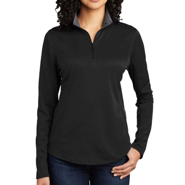 Port Authority Port Authority Ladies Silk Touch  Performance 1/4 Zip Thumbnail