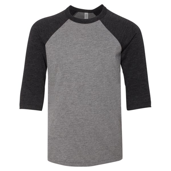 Youth Three-Quarter Sleeve Baseball Tee w/ personalization Thumbnail