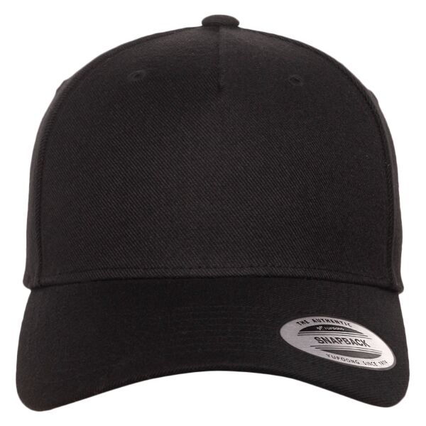 Premium Five-Panel Curved Visor Snapback Cap Thumbnail