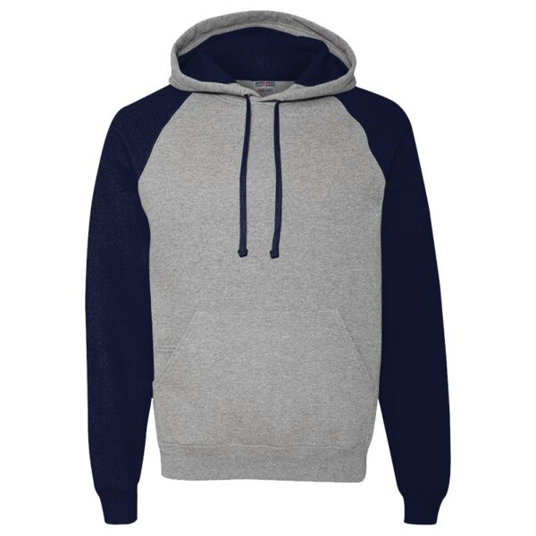 Nublend Colorblocked Raglan Hooded Sweatshirt Thumbnail